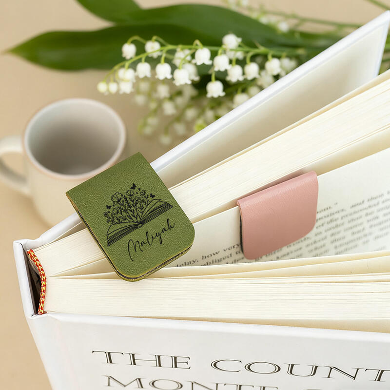 Segnalibro magnetico personalizzato in pelle PU Ottimo regalo per gli amanti della lettura