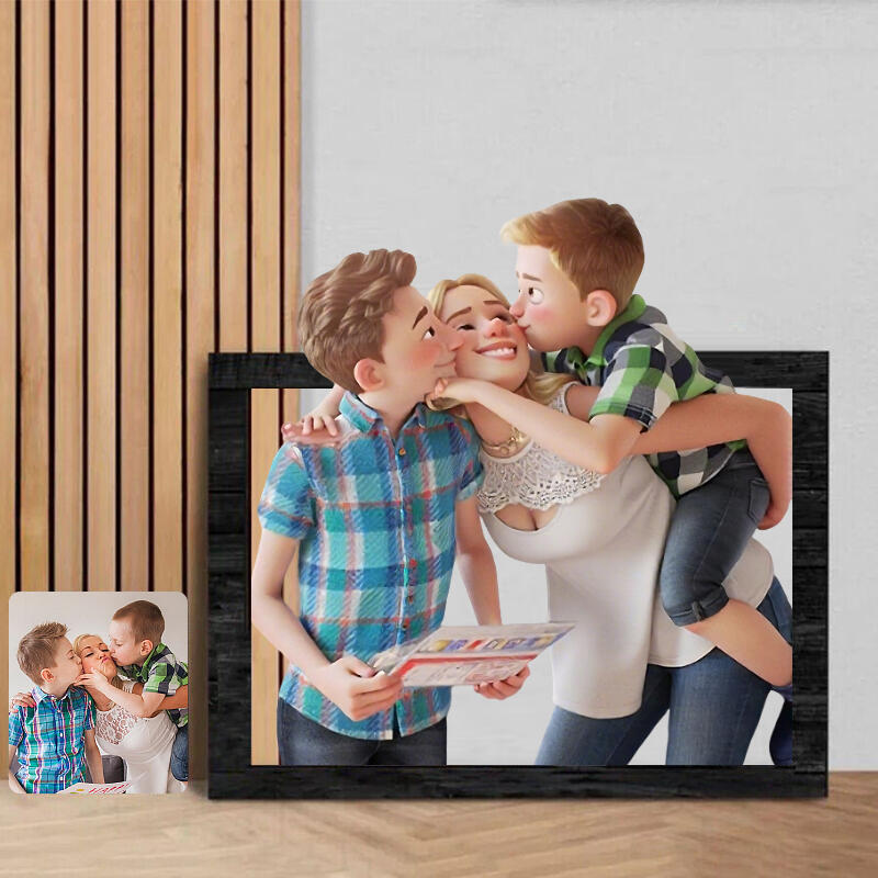 3D 写真いれ フォトフレーム 漫画風 屋内装飾 インテリア オーダー