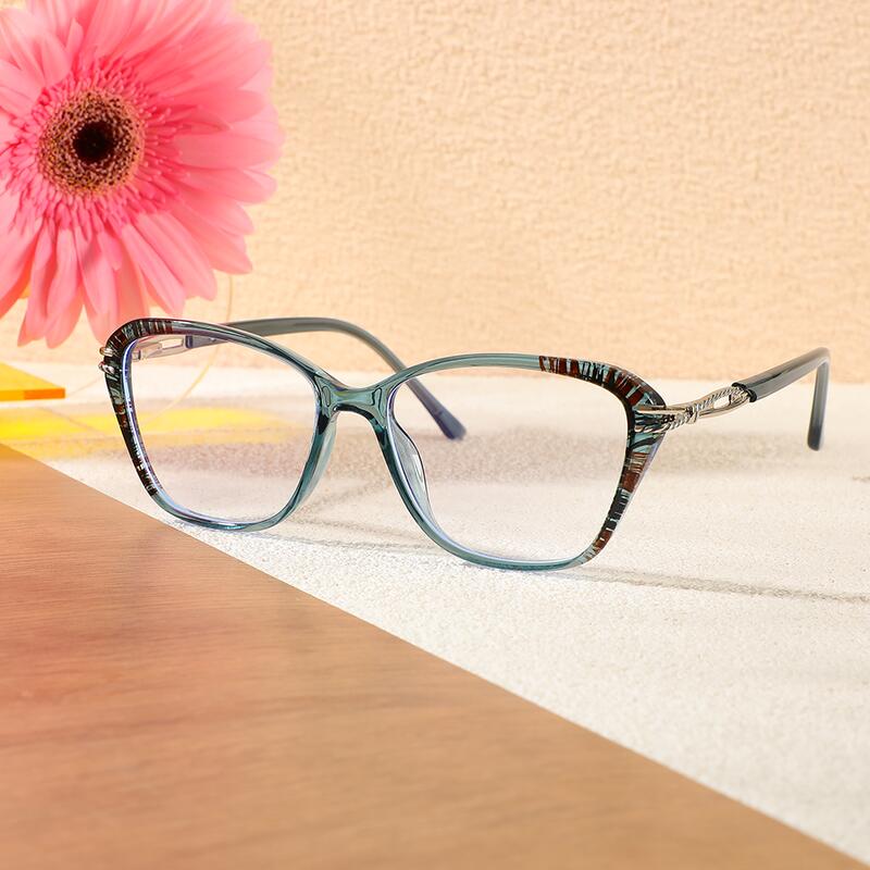 Occhiali da Vista Edwii Cat Eye Blu 