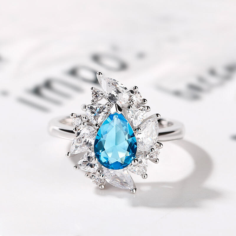 Jeulia "Love is in the Air" Sterling Silver Ring