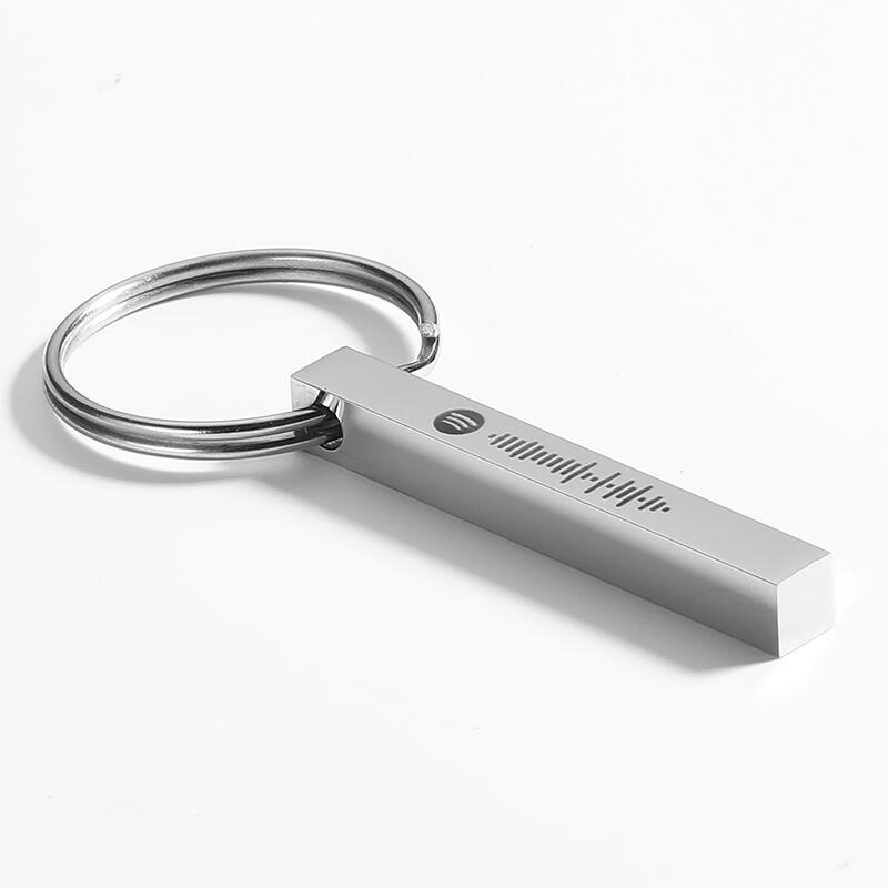 Scannable Spotify Code Custom Music Song Key Chain