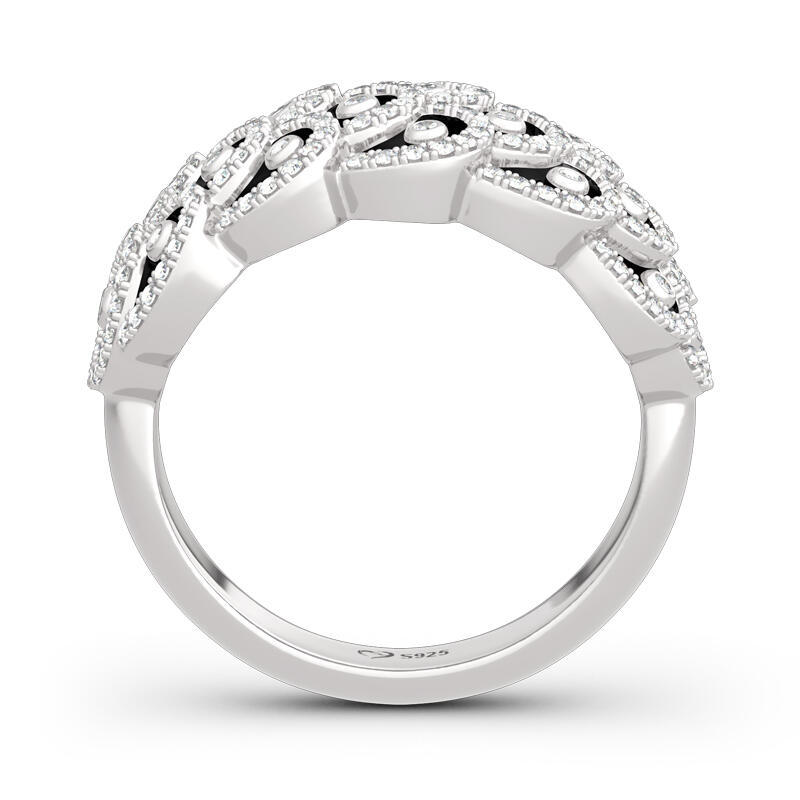 Jeulia Japanese Koinobori Inspired Sterling Silver Ring