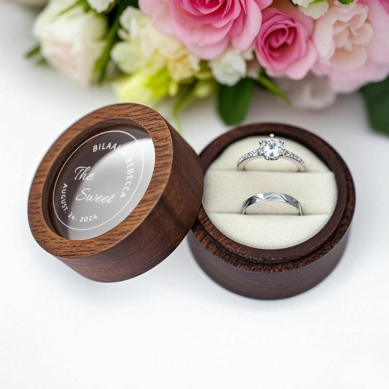 Handmade & Sustainable Walnut Ring Boxes
