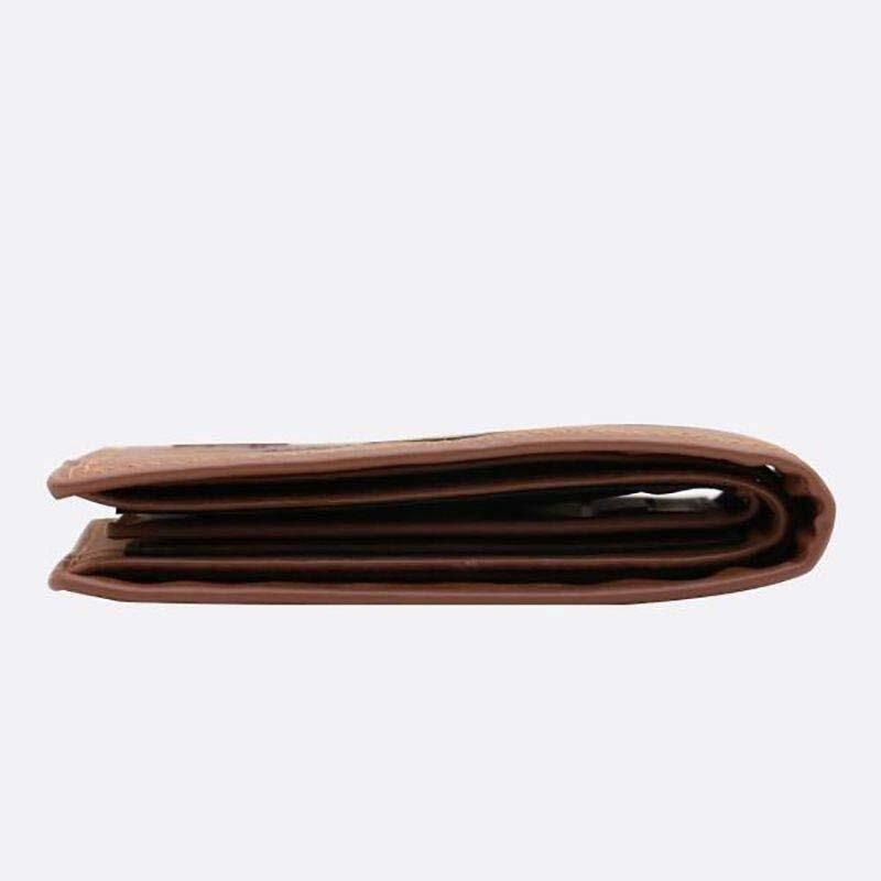 Vintage Men's Wallet With Three Doors In Soft Brown Leather