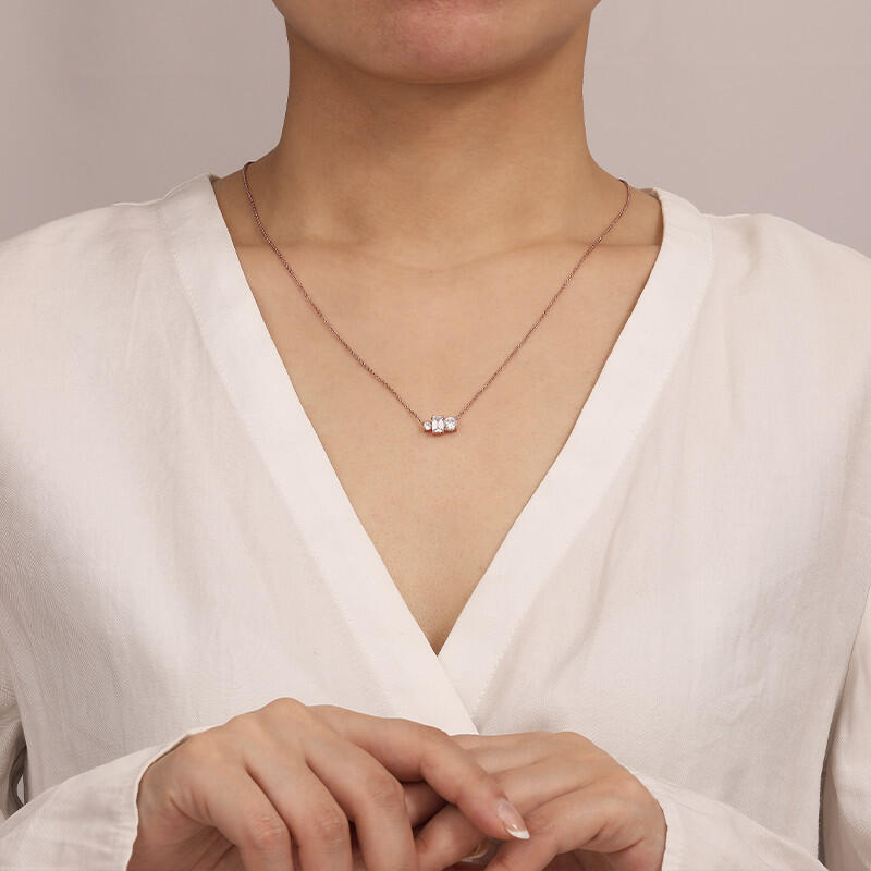 "Let Me Love You" Radiant Cut Necklace