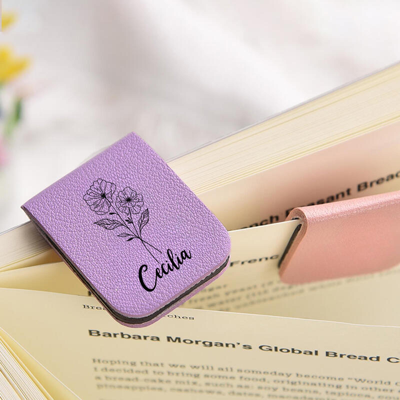 Marque-pages magnétiques personnalisés avec fleurs d'anniversaire cadeaux d'anniversaire parfaits pour les amis