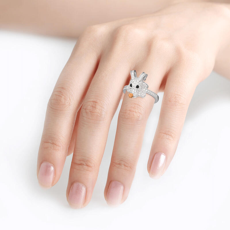 Jeulia "The Head of Team" Sterling Silver Ring