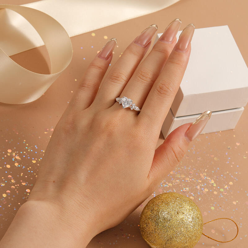Jeulia Classic Infinity Custom Heart Ring