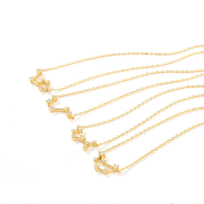 Jeulia "Your Lucky Star" Twelve Constellations Sterling Silver Personalized Anklet