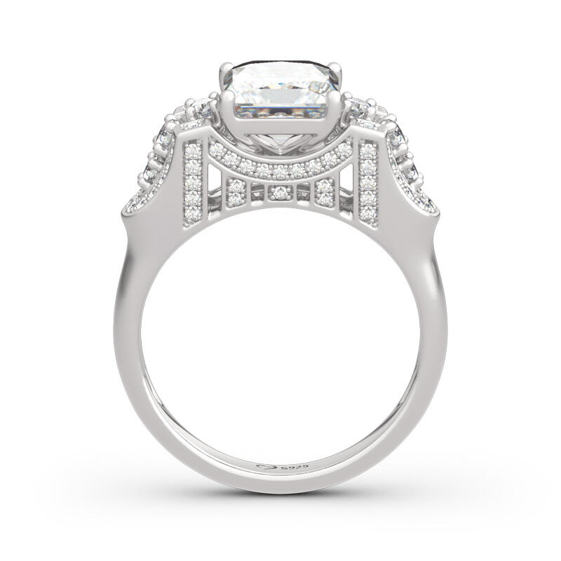 Jeulia Anel de prata esterlina gold gate bridge