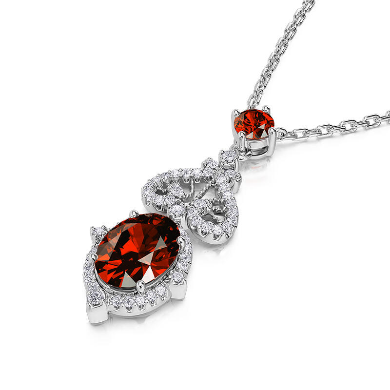 Jeulia "Eternal Flame" Sterling Silver Jewelry Set