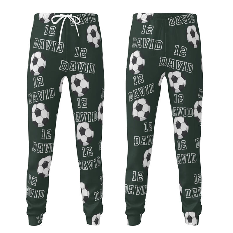 Pantaloni della tuta unisex personalizzati con nome e numero su misura Design calcio Regalo per gli amanti dello sport