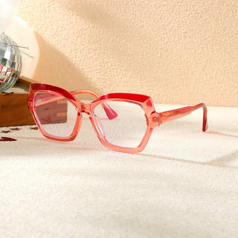 Lunettes de Vue Quentin Géométrique Rouge 