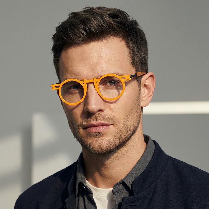 Beck Round Roz Beck Yellow Round Glasses - Aoolia.com