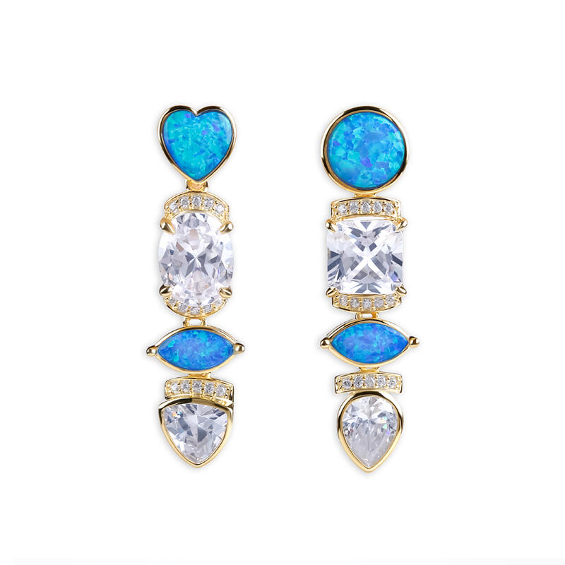 Jeulia Twinkle Twinkle Opal Earrings