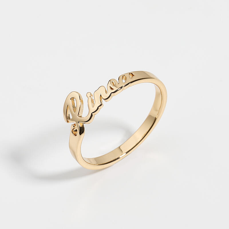 シンプル ネーム リング