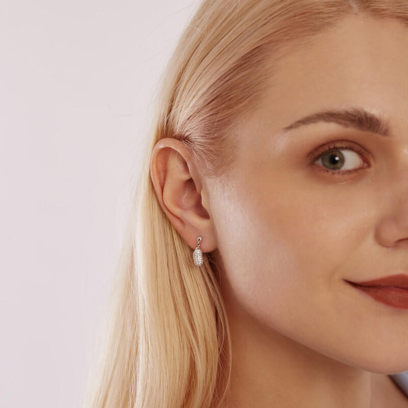 "Peanut to My Butter" Round Cut Drop Earrings