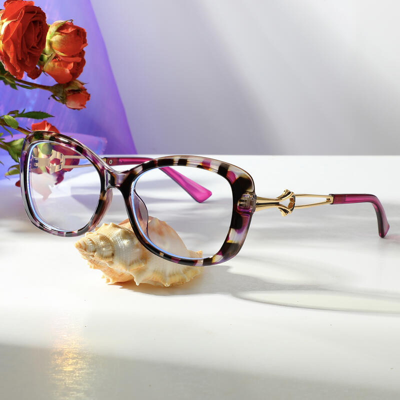 Occhiali da Vista Twain Cat Eye Viola Floreale