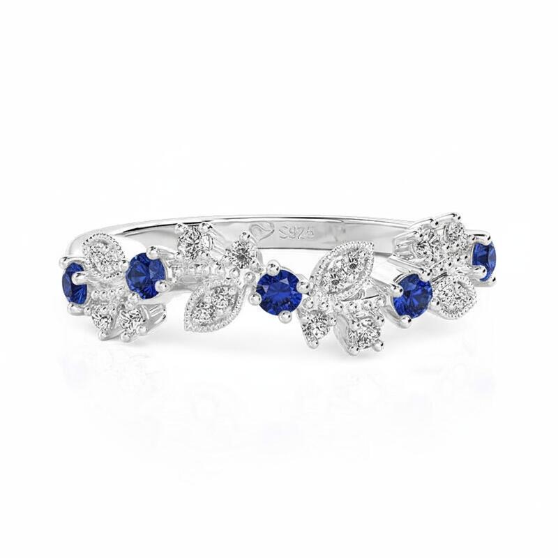 Jeulia Botanical Elements Custom Birthstone Ring