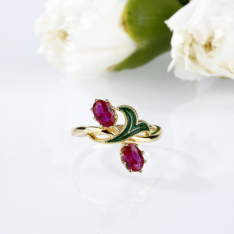 Jeulia Anillo Con Dos Tonos En Plata De Ley