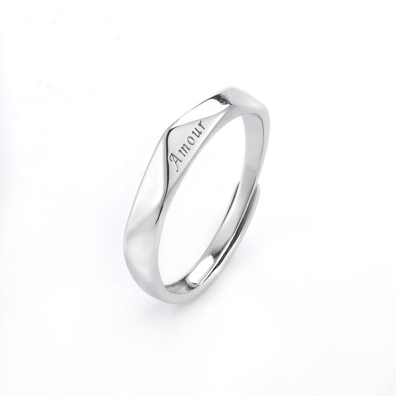 Jeulia Anillo De Plata Esterlina Grabada Para Hombre