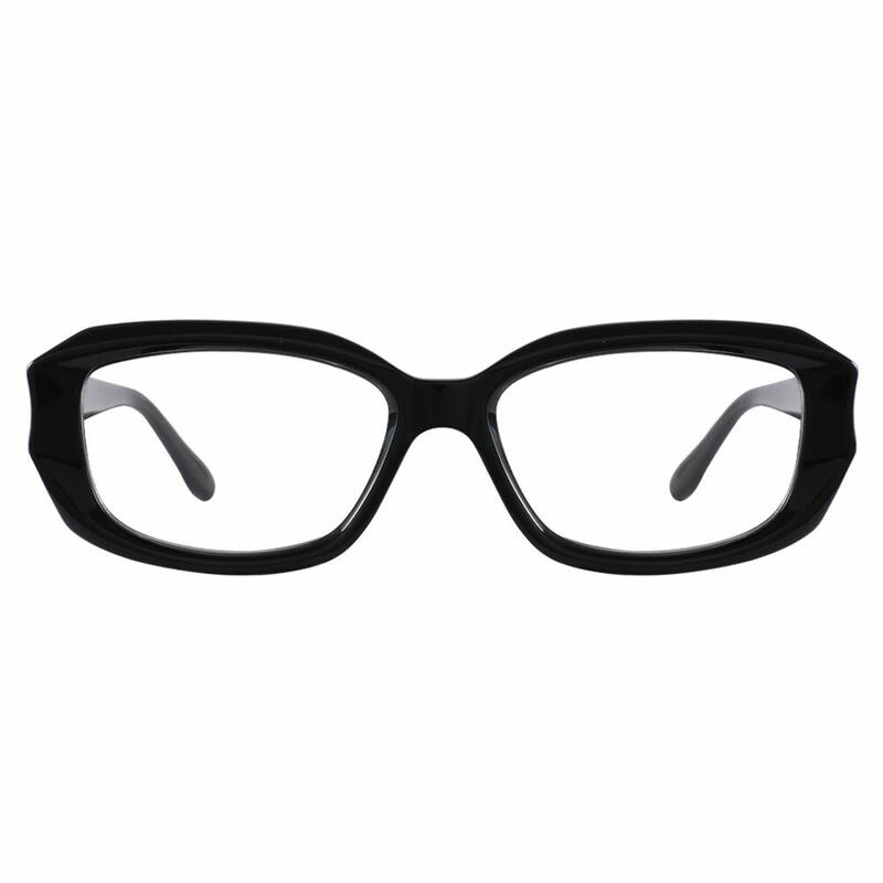 Hobson Oval Black Glasses