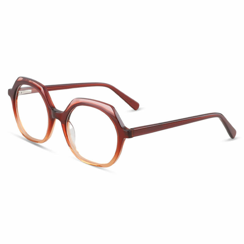 Carter Geometrische Orange Brille