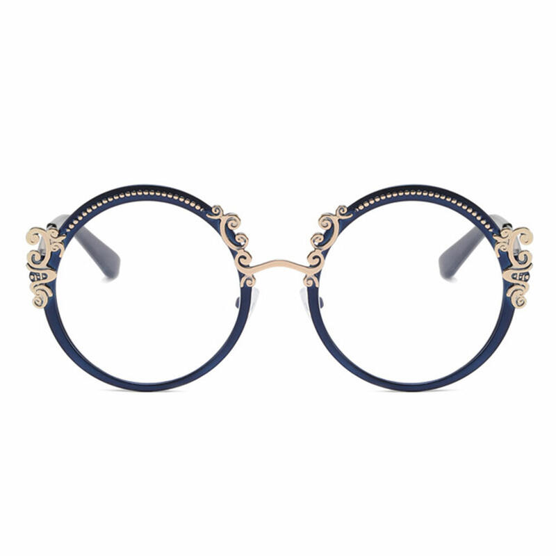 Juliana Round Blue Glasses