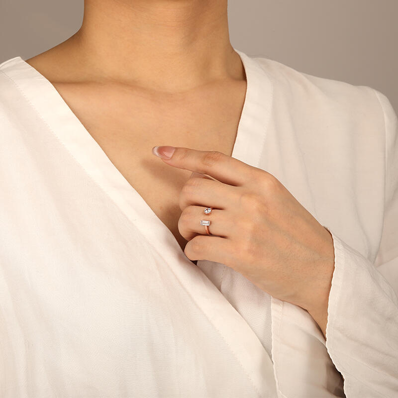 "You and Me" Stackable Dainty Ring