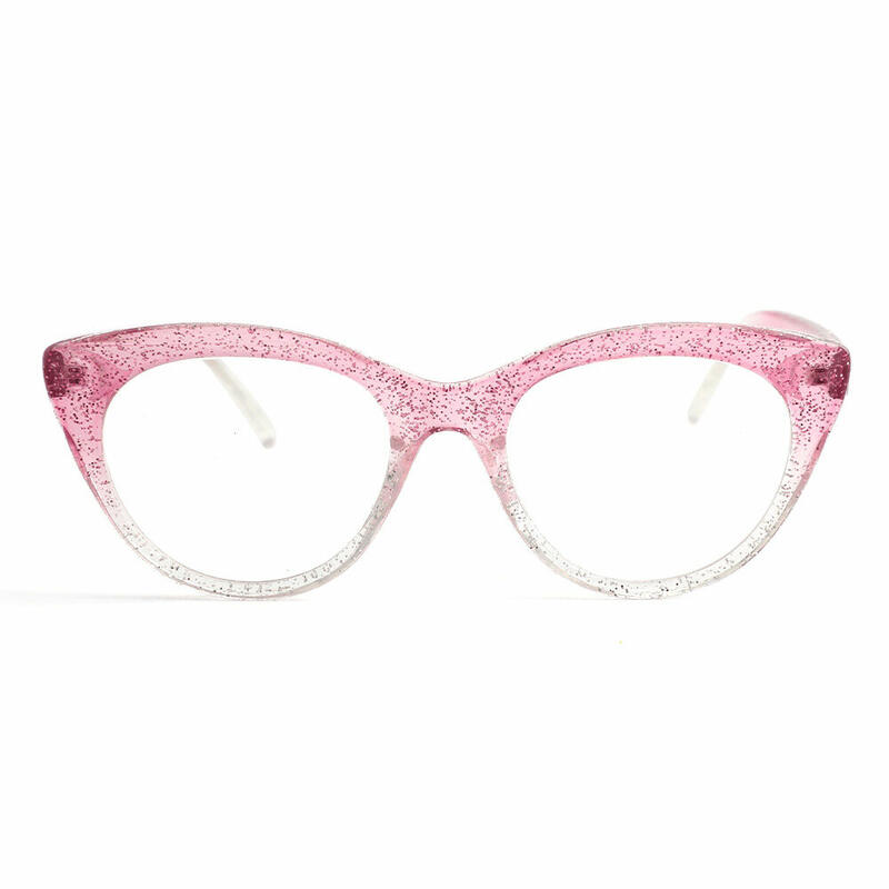 Eleanore Cat Eye Dunkelrosa Brille