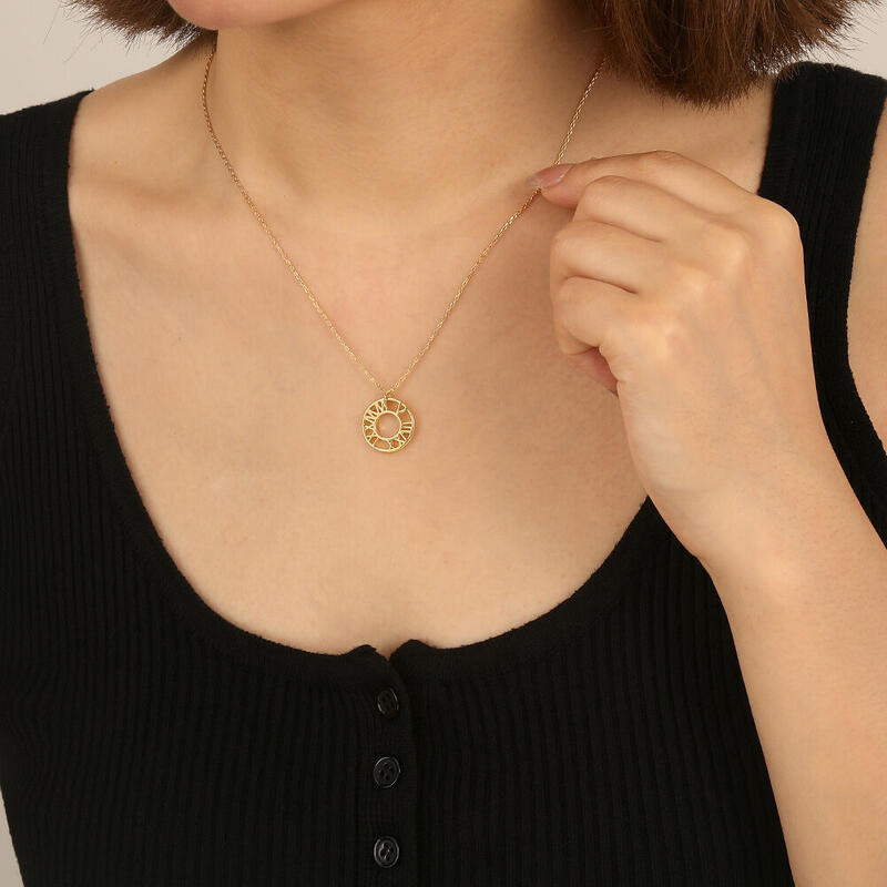 "Remembrance of When" Roman Numerals Necklace