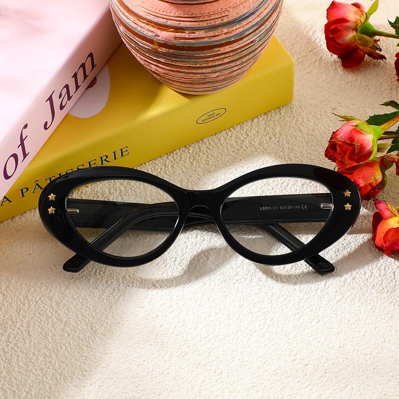 Occhiali da Vista Beck Cat Eye Nero 