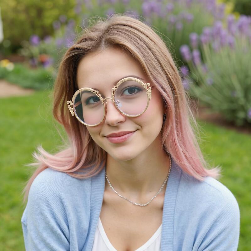 Juliana Round Gold Glasses