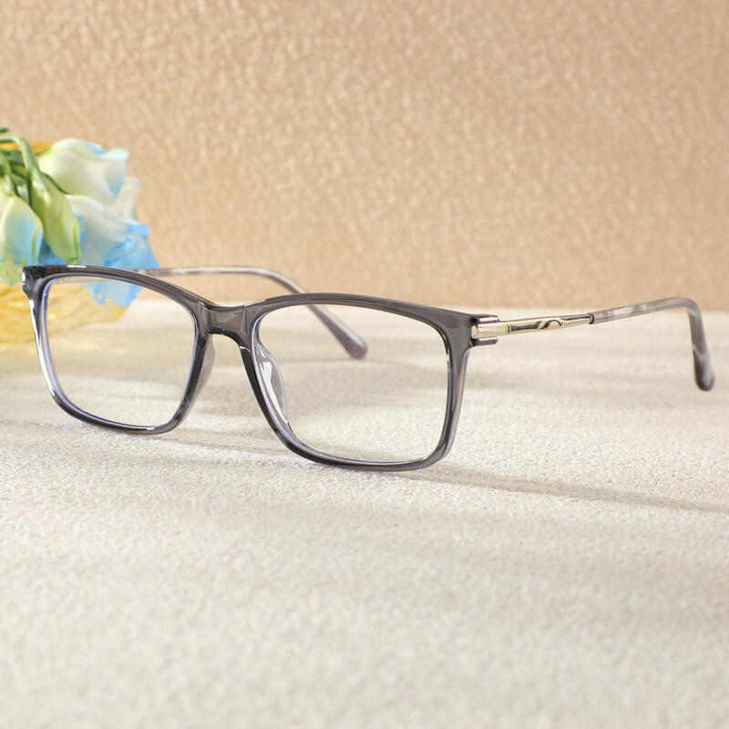 Sapir Rechteckige Graue Brille