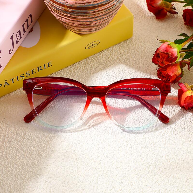 Lewis Cat Eye Rote Brille