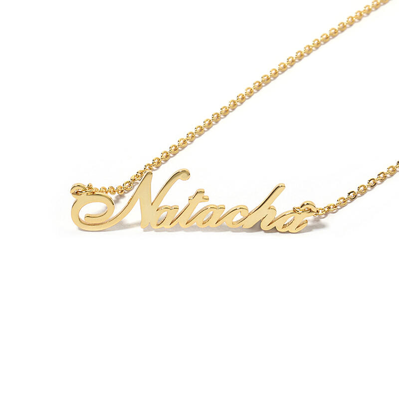 シンプル ネーム ネックレス