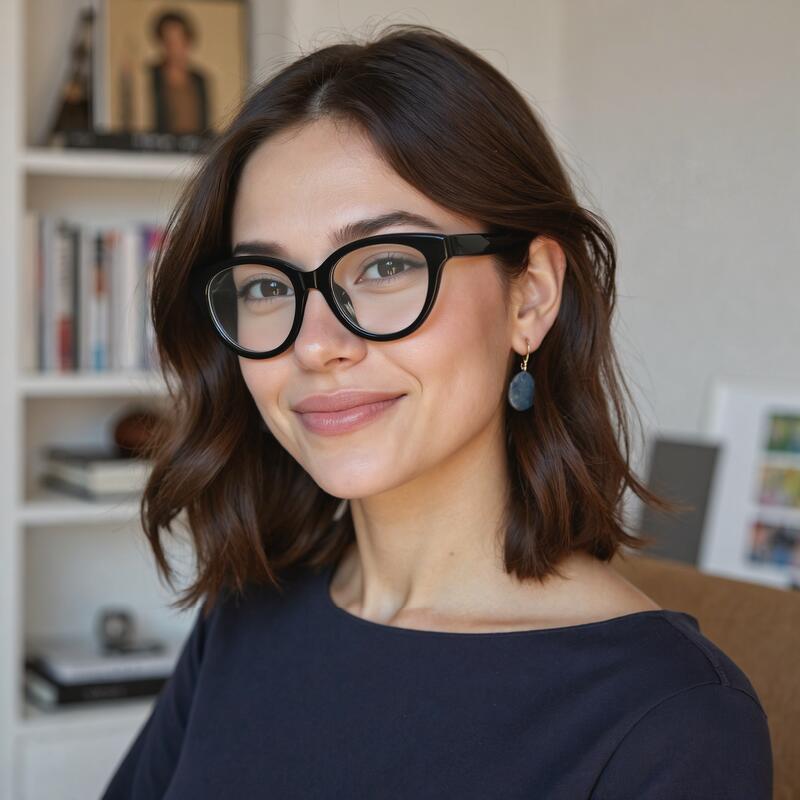 Tammy Cat Eye Schwarze Brille