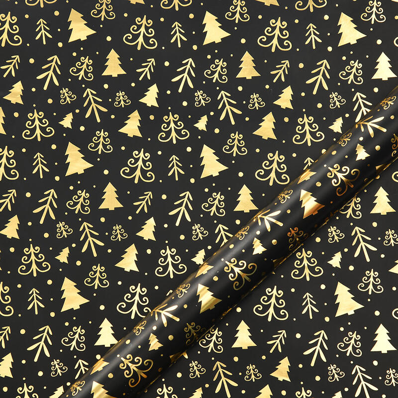 DIY Christmas Black Color Wrapping Paper Gifts for Family