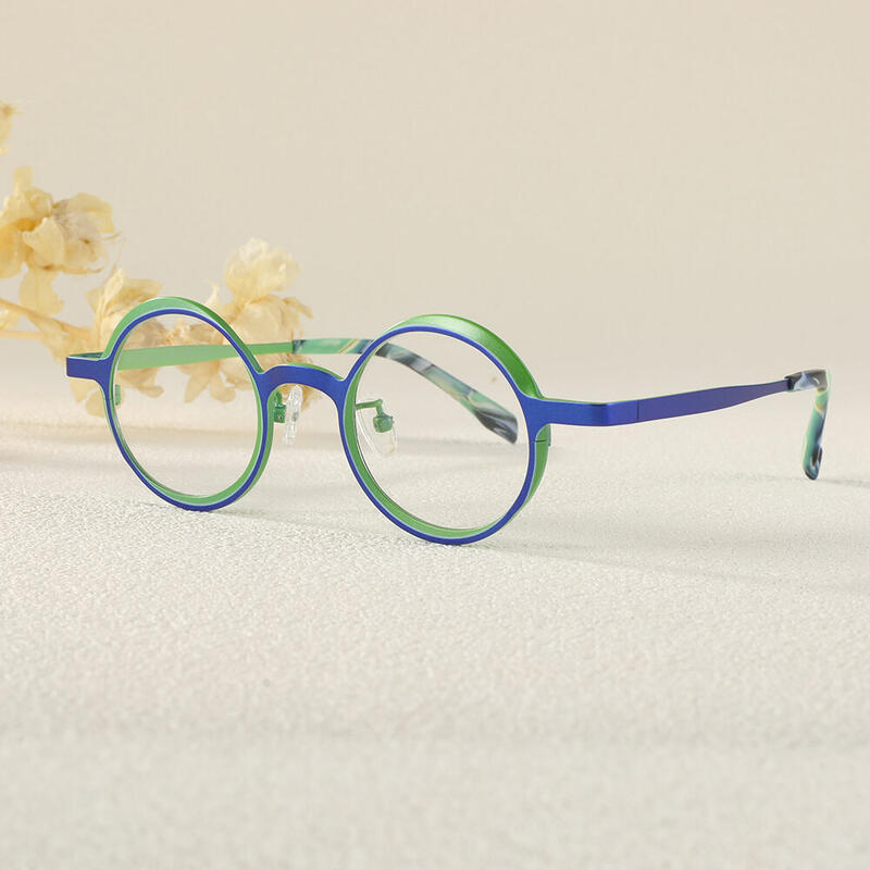 Neoco Round Blue Glasses