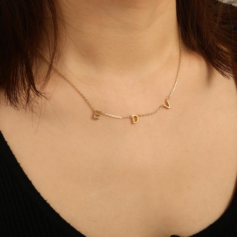 "Badges of the Beloved" Personalized Initial Necklace