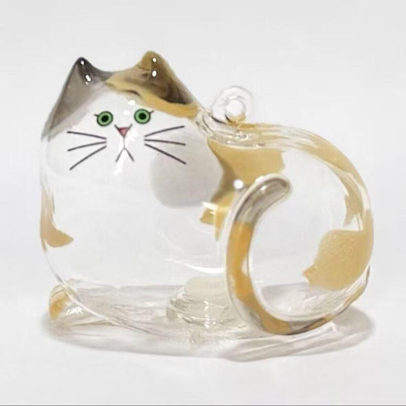 キーホルダー 猫 遺毛 抜け毛 収納 透明ボトル メモリアルグッズ