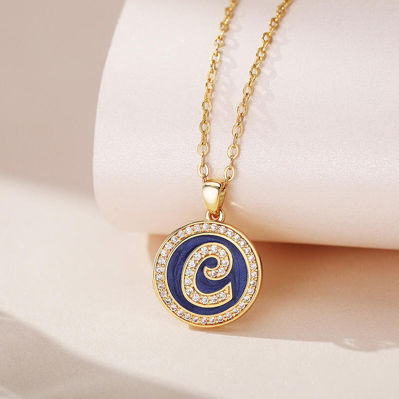 Jeulia "Unique You" Personalized Sterling Silver Necklace