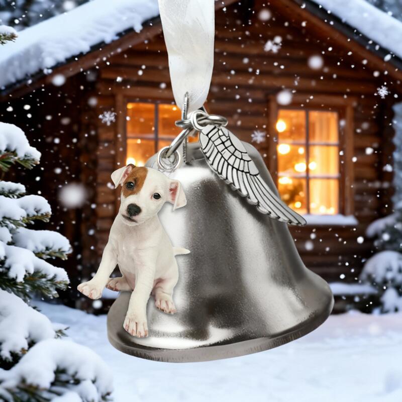Personalisierte Weihnachtsglocke mit Bild Einzigartiges Geschenk für Tierliebhaber