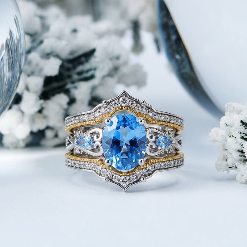 Infinity Bridal Ring Set