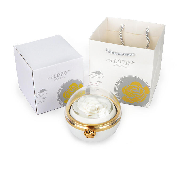 ローズ バラ ネックレス入り 刻印 ボックス付き ジュエリーセット