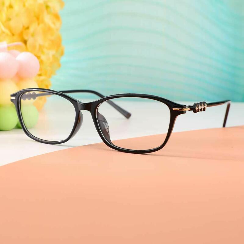 Occhiali da Vista Celeste Rettangolare Nero