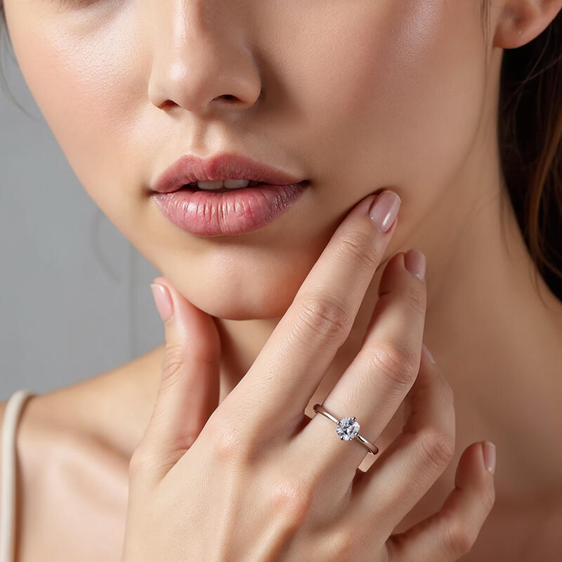 "Meine ganze Welt" 0,5ct Kissen-Schliff Solitär Verlobungsring