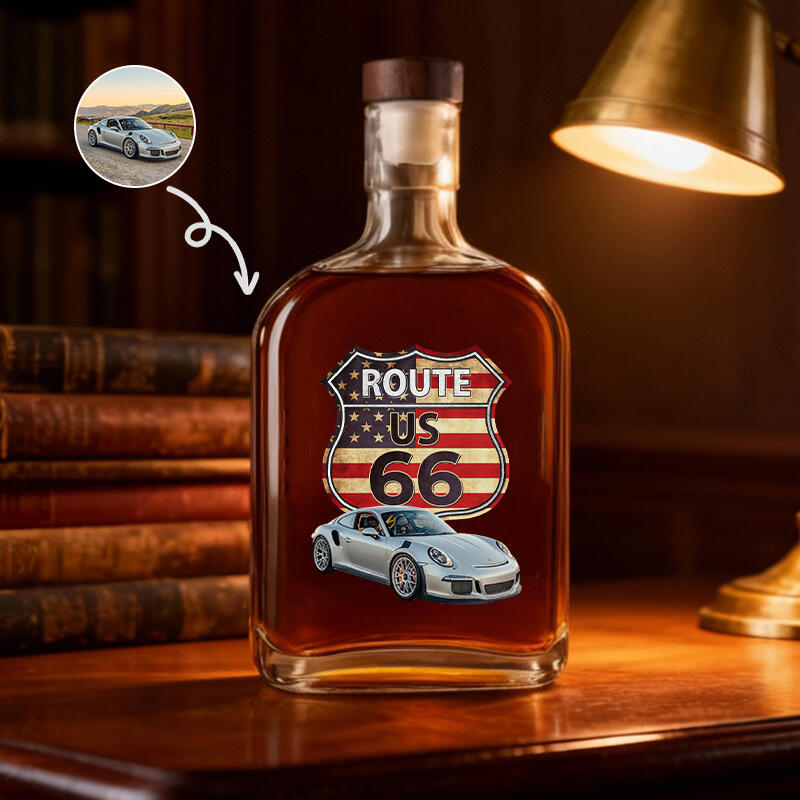 Personalized Picture Whiskey Bottle Best Gift for Dad