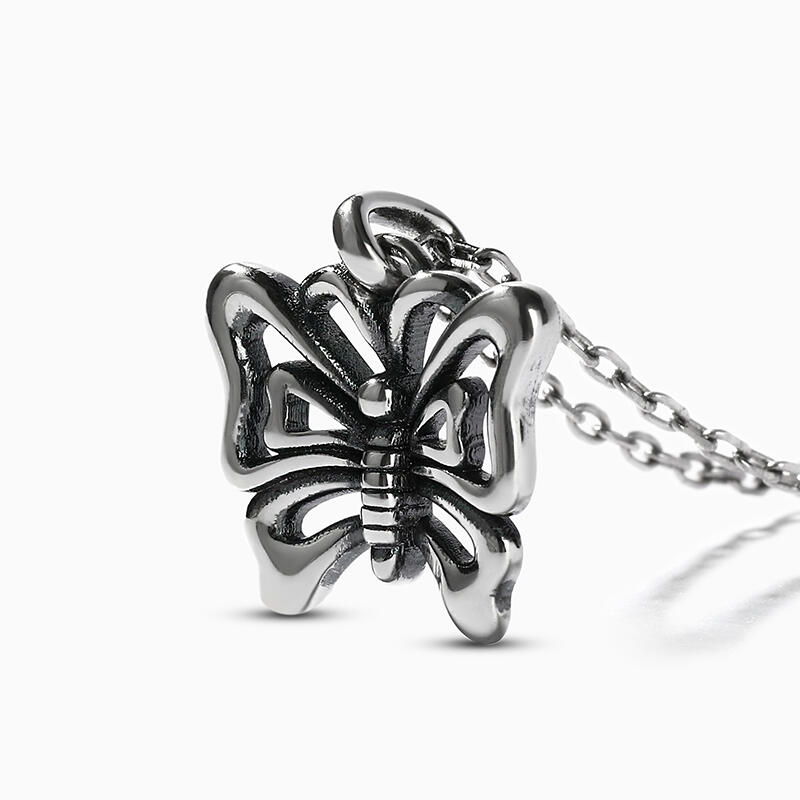 Jeulia "Flieg Mich Zum Himmel" Schmetterling Sterling Silber Halskette