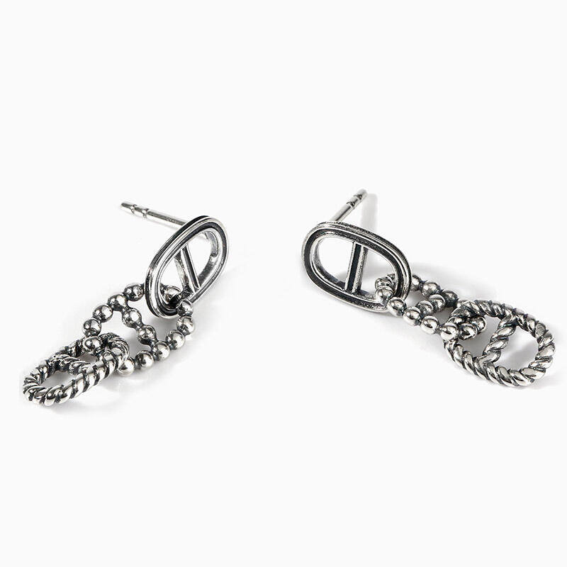 Jeulia "Intertwined Fate" Sterling Silver Earrings